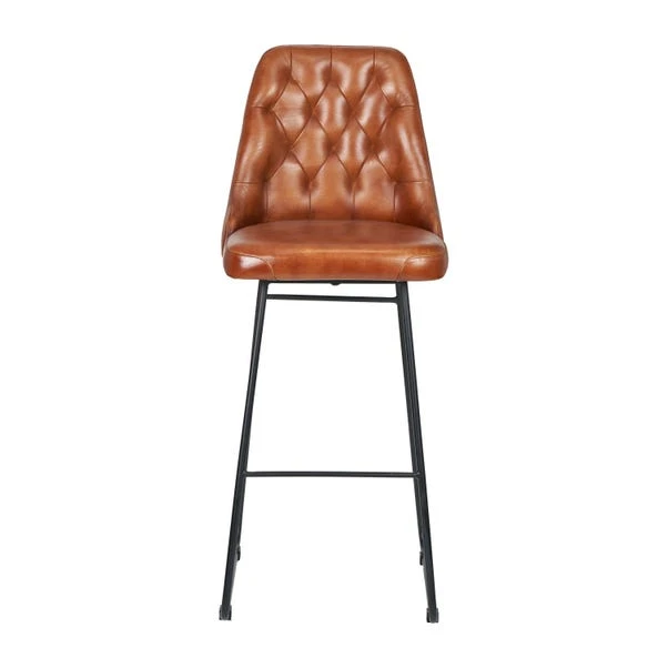 Camillo Diamond Back Bar Stool, Leather 5 Camillo Diamond Back Bar Stool, Leather - Image 5