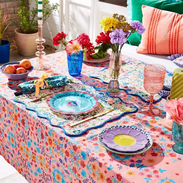 Sophie Robinson Set Of 2 Floral Print Placemats 1 Sophie Robinson Set Of 2 Floral Print Placemats