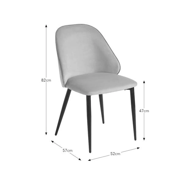 Freya Dining Chair, Velvet 7 Freya Dining Chair, Velvet - Image 7