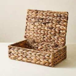 Set Of 3 Woven Water Hyacinth Stacking Boxes -ELEND SHOP 30935136 alt02