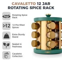 Tower Cavaletto 12 Jar Spice Rack Set -ELEND SHOP 30937688 alt01