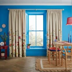 Sophie Robinson Forgotten Garden Pencil Pleat Curtains -ELEND SHOP 30938142
