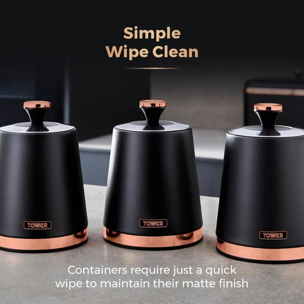 Set Of 3 Tower Cavaletto Kitchen Canisters 5 Set Of 3 Tower Cavaletto Kitchen Canisters - Image 5