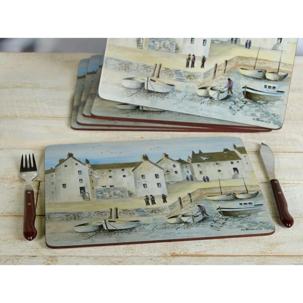 Creative Tops Set Of 6 Cornish Habour Natural Wooden Placemats 2 Creative Tops Set Of 6 Cornish Habour Natural Wooden Placemats - Image 2
