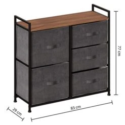 Tissa Grey 5 Drawer Storage Unit -ELEND SHOP 30944930 alt03