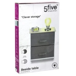 Tissa Grey 2 Drawer Storage Unit -ELEND SHOP 30944951 alt07