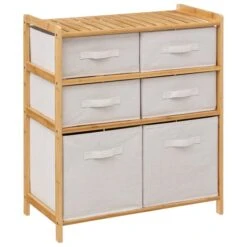 Tidy White 6 Box Storage Unit