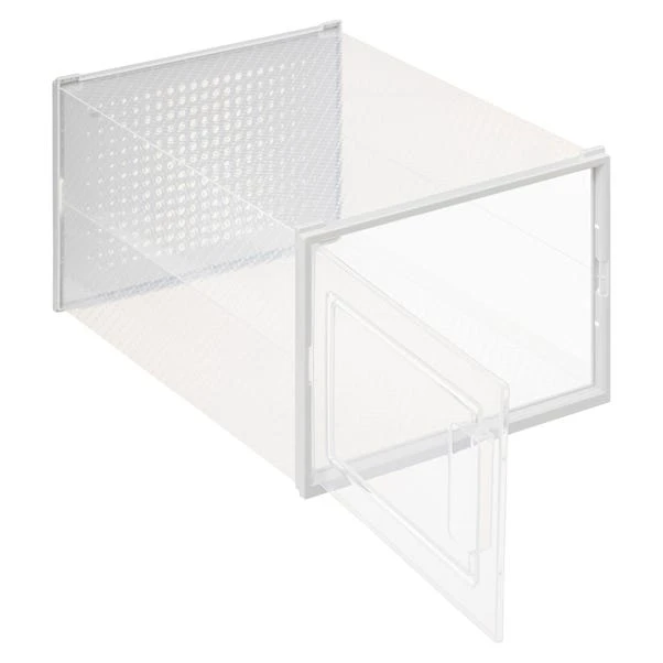 Set Of 2 Stackable Clear Shoe Boxes 2 Set Of 2 Stackable Clear Shoe Boxes - Image 2