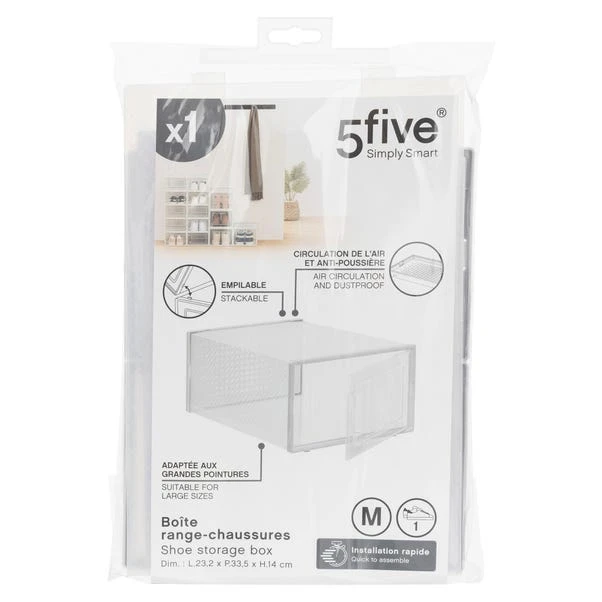 Set Of 2 Stackable Clear Shoe Boxes 8 Set Of 2 Stackable Clear Shoe Boxes - Image 8