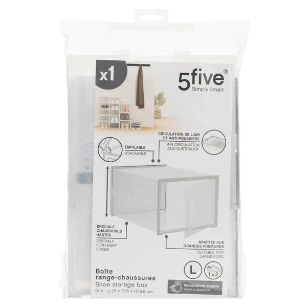 Set Of 2 Stackable Clear Shoe Boxes 18 Set Of 2 Stackable Clear Shoe Boxes - Image 18