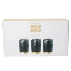 Set Of 3 KitchenCraft Lovello Tea, Coffee And Sugar Canisters -ELEND SHOP 30948711 alt06
