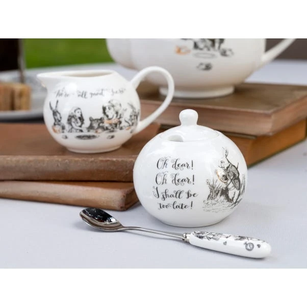 Alice In Wonderland Sugar And Creamer Set 1 Alice In Wonderland Sugar And Creamer Set