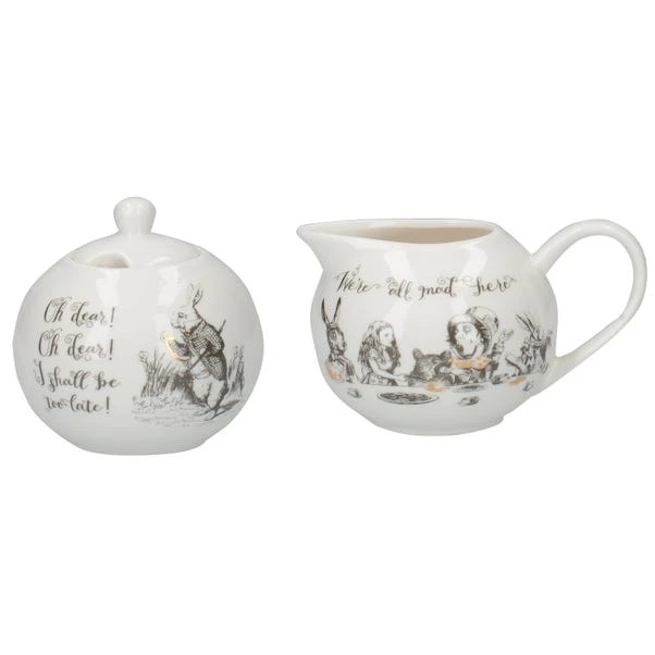 Alice In Wonderland Sugar And Creamer Set 2 Alice In Wonderland Sugar And Creamer Set - Image 2