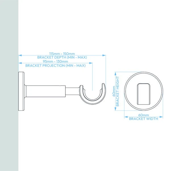 Cylinder Extendable Metal Eyelet Curtain Pole 16 Cylinder Extendable Metal Eyelet Curtain Pole - Image 16
