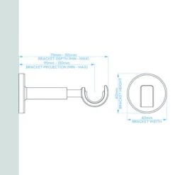 Cylinder Extendable Metal Eyelet Curtain Pole 30 Cylinder Extendable Metal Eyelet Curtain Pole -ELEND SHOP 30948841 alt07