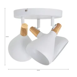 Elements Wolston 3 Light Semi Flush Spotlight 20 Elements Wolston 3 Light Semi Flush Spotlight -ELEND SHOP 30948846 alt08