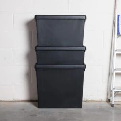 Wham Bam 3 Piece Black Multisize Heavy Duty Box & Lid