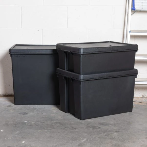 Wham Bam 3 Piece Black Multisize Heavy Duty Box & Lid 3 Wham Bam 3 Piece Black Multisize Heavy Duty Box & Lid - Image 3