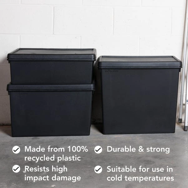 Wham Bam 3 Piece Black Multisize Heavy Duty Box & Lid 5 Wham Bam 3 Piece Black Multisize Heavy Duty Box & Lid - Image 5