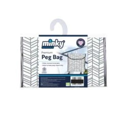 Minky Water Resistant Geo Peg Bag
