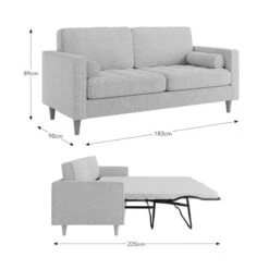 Zoe Casual Sit Boucle 3 Seater Sofa Bed -ELEND SHOP 30958897 alt09