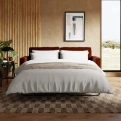 Zoe Casual Sit Velvet 3 Seater Sofa Bed -ELEND SHOP 30959045