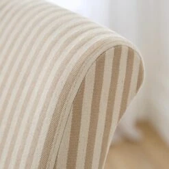 Set Of 2 Chester Linford Stripe Dining Chairs, Fabric 31 Set Of 2 Chester Linford Stripe Dining Chairs, Fabric -ELEND SHOP 30959446 alt02