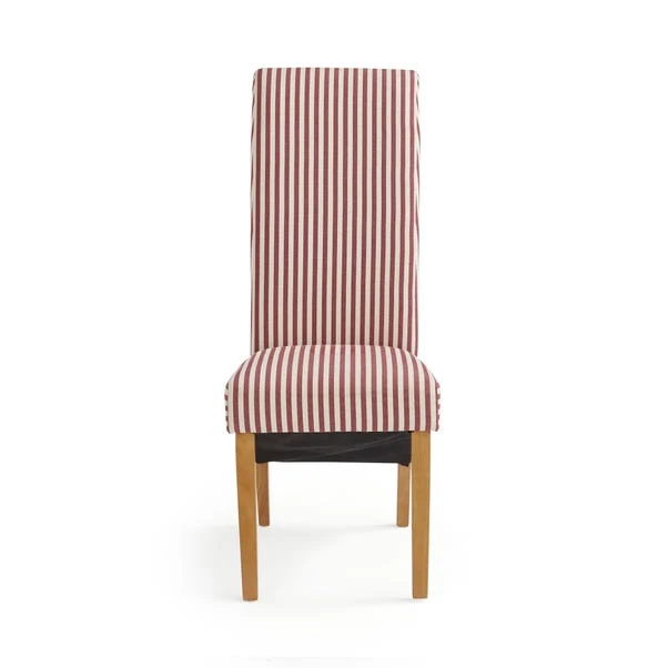 Set Of 2 Chester Linford Stripe Dining Chairs, Fabric 6 Set Of 2 Chester Linford Stripe Dining Chairs, Fabric - Image 6
