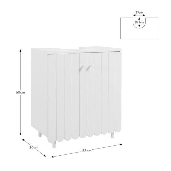 Scallop Under Sink Unit 14 Scallop Under Sink Unit - Image 14