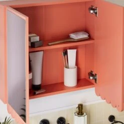 Scallop Mirror Wall Cabinet -ELEND SHOP 30963084 alt03