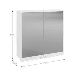 Scallop Mirror Wall Cabinet -ELEND SHOP 30963123 alt09