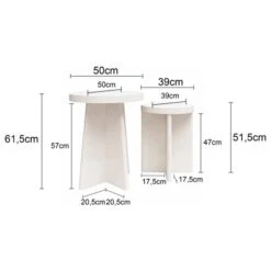 Liam Round Nest Of Tables -ELEND SHOP 30963179 alt09