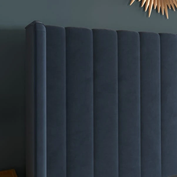 Alara Pleated Velvet Bed Frame 18 Alara Pleated Velvet Bed Frame - Image 18
