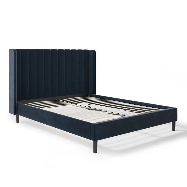 Alara Pleated Velvet Bed Frame 20 Alara Pleated Velvet Bed Frame - Image 20