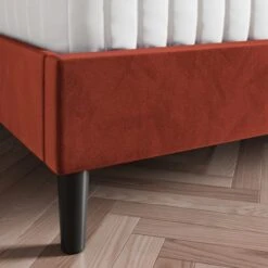 Alara Pleated Velvet Bed Frame 28 Alara Pleated Velvet Bed Frame -ELEND SHOP 30968584 alt02