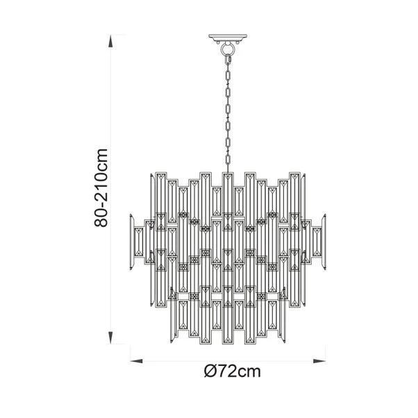 Return - Vogue Dante 15 Light Chandelier 6 Return - Vogue Dante 15 Light Chandelier - Image 6