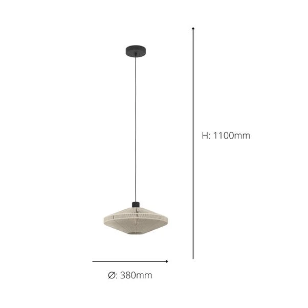 EGLO Midsumer Adjustable Pendant Light 5 EGLO Midsumer Adjustable Pendant Light - Image 5