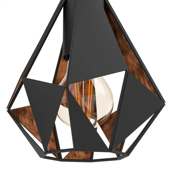 EGLO Carlton Art Deco Geometric Wall Light 2 EGLO Carlton Art Deco Geometric Wall Light - Image 2