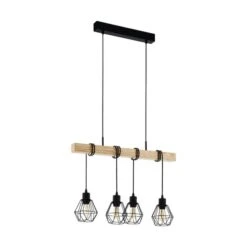 EGLO Townshend Industrial 4 Light Adjustable Diner Ceiling Light 7 EGLO Townshend Industrial 4 Light Adjustable Diner Ceiling Light -ELEND SHOP 30972482 alt02