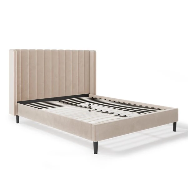 Alara Pleated Velvet Bed Frame 6 Alara Pleated Velvet Bed Frame - Image 6