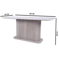 Indus Valley Cleo 6 Seater Dining Table With 6 Cleo Dining Chairs -ELEND SHOP 30982733 alt04