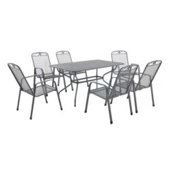 Pacific Lifestyle Savoy Rectangular 6 Seater Dining Set -ELEND SHOP 30984381 alt04