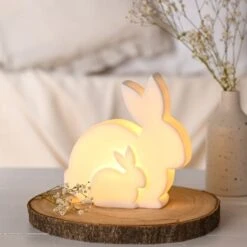 Eggs-traordinary Mum & Baby Bunny LED Light -ELEND SHOP 30984742 alt01