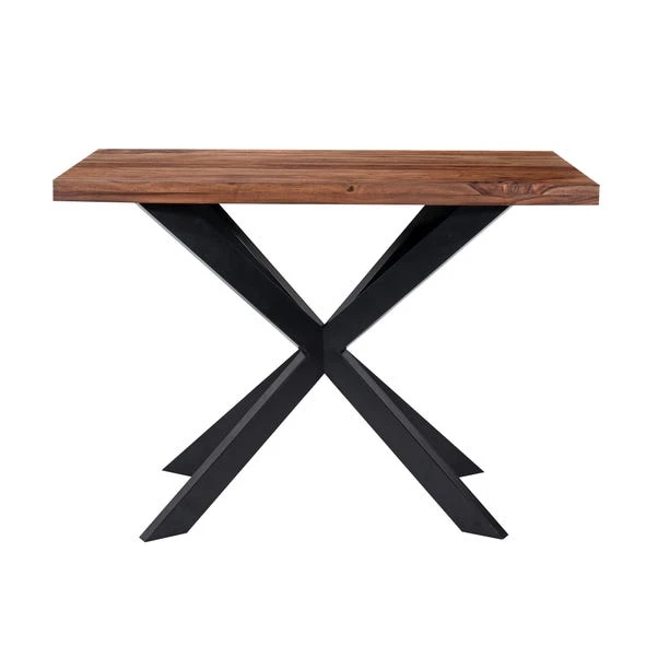 Indus Valley Logan 4 Seater Bar Table With 4 Logan Faux Leather Bar Stools 11 Indus Valley Logan 4 Seater Bar Table With 4 Logan Faux Leather Bar Stools - Image 11