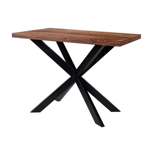 Indus Valley Logan 4 Seater Bar Table With 4 Logan Faux Leather Bar Stools 12 Indus Valley Logan 4 Seater Bar Table With 4 Logan Faux Leather Bar Stools - Image 12