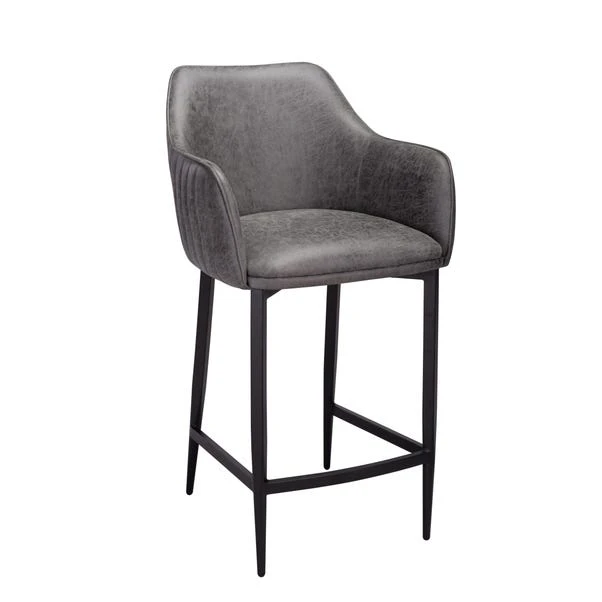 Indus Valley Logan 4 Seater Bar Table With 4 Logan Faux Leather Bar Stools 15 Indus Valley Logan 4 Seater Bar Table With 4 Logan Faux Leather Bar Stools - Image 15
