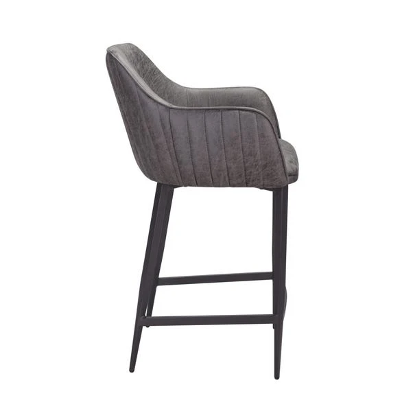 Indus Valley Logan 4 Seater Bar Table With 4 Logan Faux Leather Bar Stools 17 Indus Valley Logan 4 Seater Bar Table With 4 Logan Faux Leather Bar Stools - Image 17