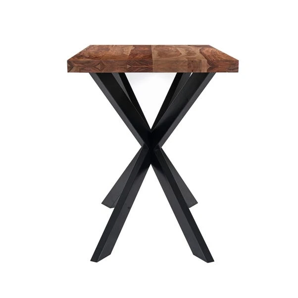 Indus Valley Logan 4 Seater Bar Table With 4 Logan Faux Leather Bar Stools 4 Indus Valley Logan 4 Seater Bar Table With 4 Logan Faux Leather Bar Stools - Image 4