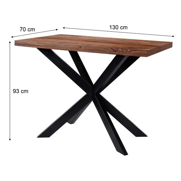 Indus Valley Logan 4 Seater Bar Table With 4 Logan Faux Leather Bar Stools 9 Indus Valley Logan 4 Seater Bar Table With 4 Logan Faux Leather Bar Stools - Image 9