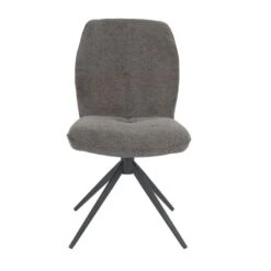 Indus Valley Camden 4-6 Seater Black Round Extendable Dining Table With 6 Pebble Dining Chairs -ELEND SHOP 30988198 alt05